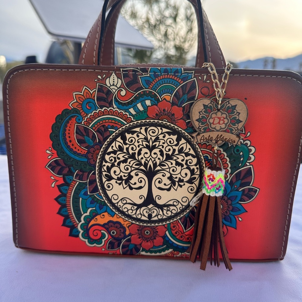 Arte Mexico 🇲🇽 Handmade Bolsa Design Vegan Leather Bag